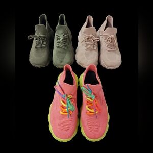 EUC Bundle Of 3 Non-Branded Sneakers Size W6.5/EU37